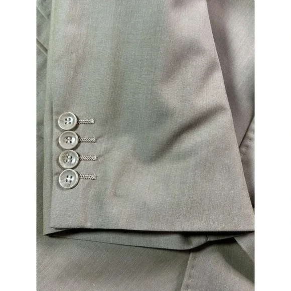 Apollo King Super 150's Hand Stitching Suit Jacket Mens Sz 52L Beige Blazer NWT